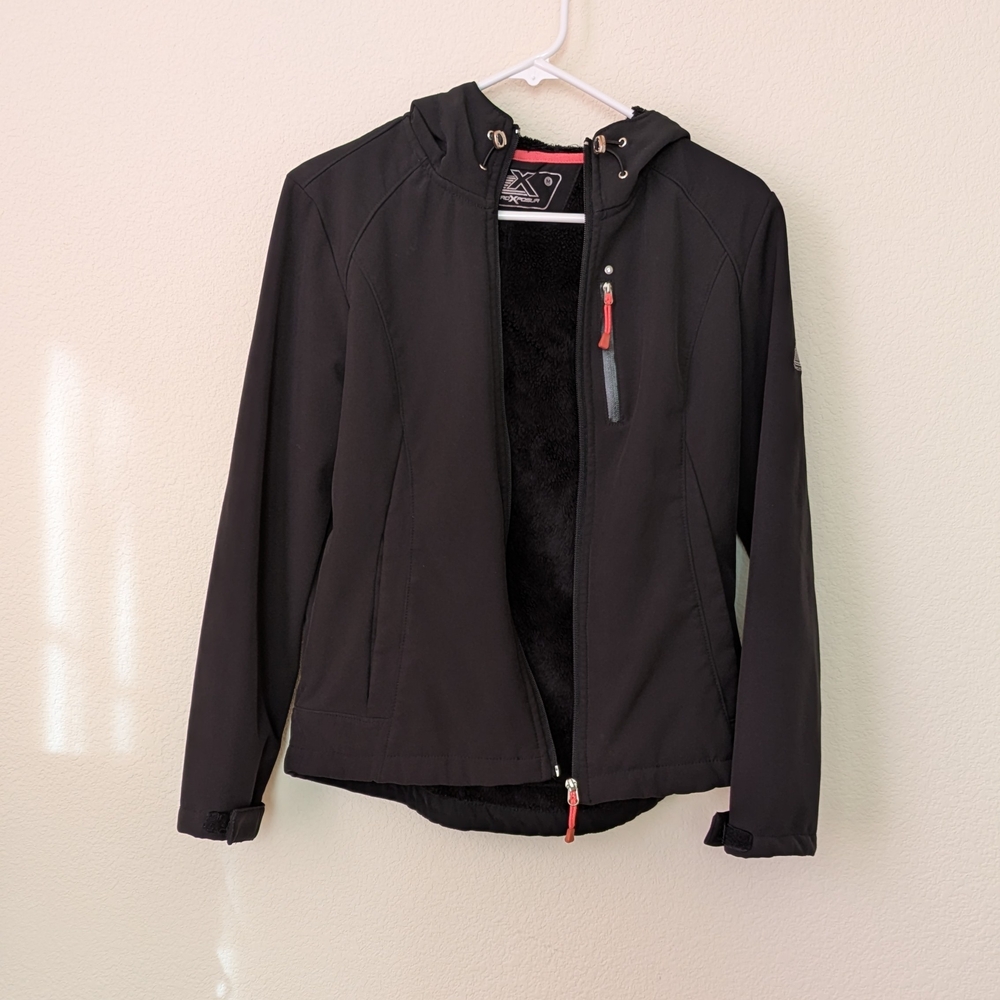 ZeroXposur Black Soft Shell Fleece Jacket